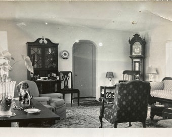 Vintage Photo, Living Room, Home Interior, Vernacular, Original Photo, Found Photograph, Old photo, Snapshot