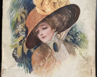 The Delineator Magazine, March 1909, Butterick Publishing Company, Antique Magazine, Ephemera, Old Paper, Ladies Fashion