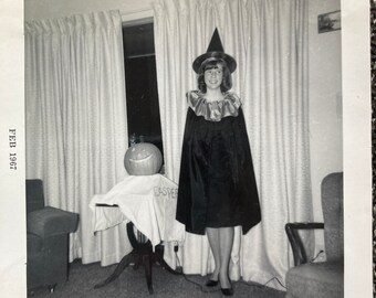 Vintage Photo, Halloween Witch, Vernacular, Original Photo, Found Photograph, Old photo, Snapshot