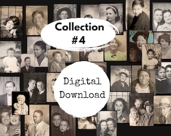 Photo Booth Collection #4, 35 Vintage Photos, Photo Booth Photos, Vintage Photos - Instant Download - Digital Download, Download and Print