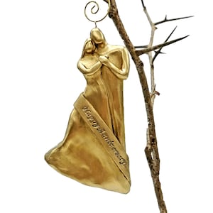 50th Wedding Anniversary Gold Christmas Ornament Gift for Parents, Couple, Friends, Husband or Wife