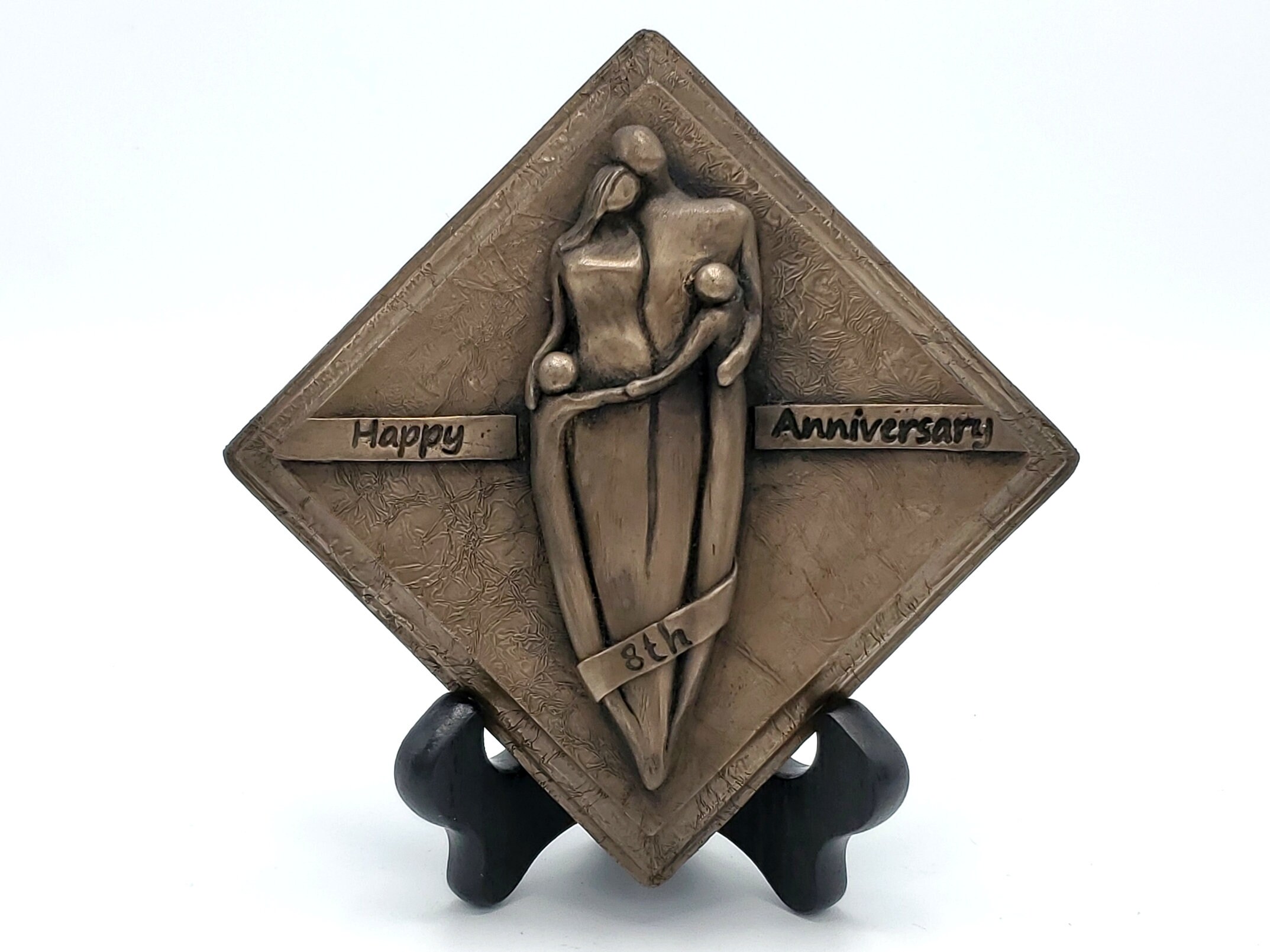 ReadytoShip! Happy 8th Anniversary Bronze Plaque