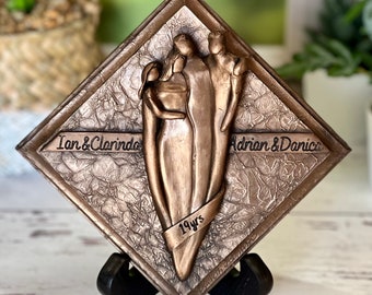 Custom Design 8th Anniversary Bronze Plaque, Anniversary Gift, Eighth Wedding Anniversary Gift for Him and Her