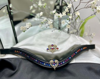 Brow Band and Stock Tie Pin Set