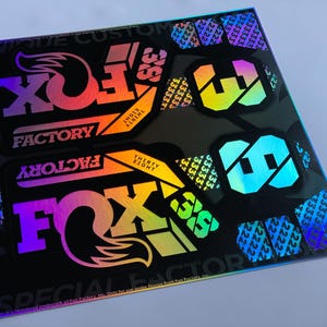 Fox 38 Decals Factory Sticker • Custom color • Fox38 Fork Decal Aufkleber Performance