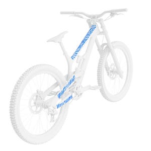 Bike Frame Protection Stickers • SAY-10 • MTB Bike Frame Premium Decals • drajger • Zebra