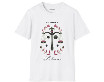 Horoscope gift t-shirt  Gift for Boyfriend Unisex Softstyle T-Shirt  Libra printed t-shirt