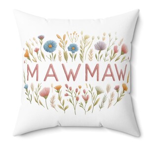 MawMaw Pillow, Mawmaw Gifts, Personalized Grandkids, Gift for Mawmaw,Gift For Grandma, Christmas Gifts For Mawmaw