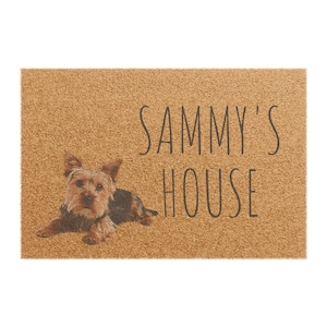 Personalized Dog Doormat, Custom Pet Welcome Mat, Home Decor, Gift for Dog Lovers, Unique Pet Entrance Rug, Dog Mat, Dog Rug