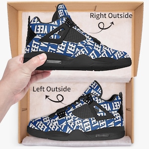 Jey Uso Yeet Basketball Sneakers Custom Shoes for WWE Fans Personalized Yeet Design Basketball Shoes for Jey Uso Supporters Wrestling Gift