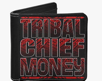 Bloodline Men's Wallet Custom WWE Roman Reigns Gift Personalized Tribal Chief Bifold Uce Wrestling Fan Accessory Unique Birthday Present