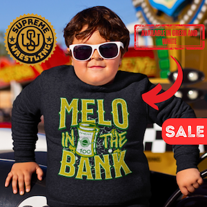 Wrestling Carmello &quot;Melo In The Bank&quot; Kids Sweatshirt Wrestling Hayes Kids Sweatshirt
