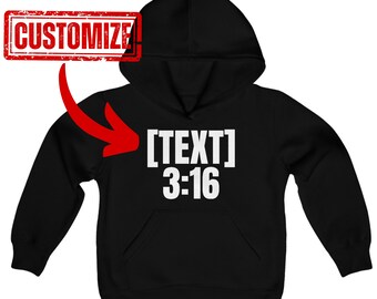 Austin 3:16 Sweat à capuche enfant personnalisé Stone Cold Steve Austin Wrestling Sweat à capuche enfant Steve Austin