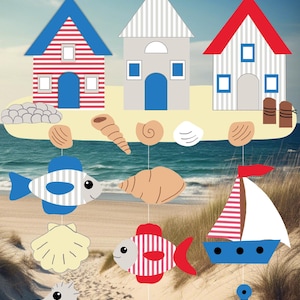 Kit de bricolage de photos de fenêtre de pêcheur Maritime Village à réaliser soi-même à partir de papier et de décoration en carton photo