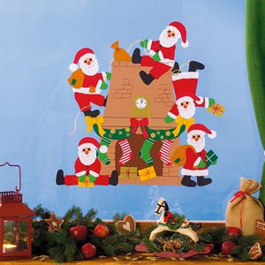 Fischer images de fenêtre paquet de bricolage papier cartonné et carton photo cheminée de Noël