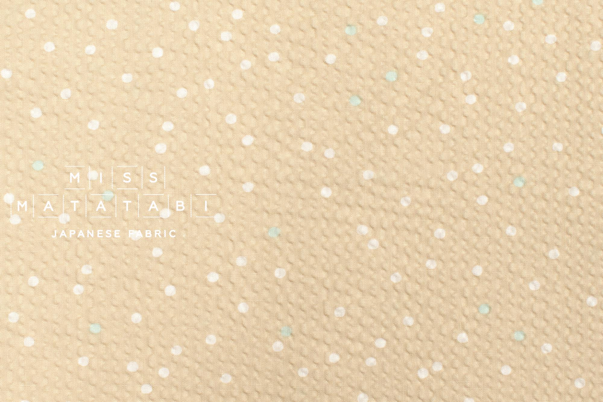 日本の生地 マルチドット リップル - サンド - 50 cm - Etsy 日本