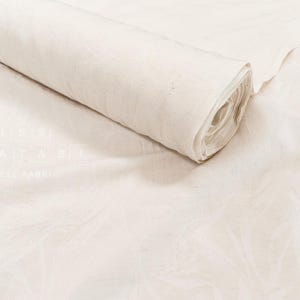 Jacquard japonés con orillo de DEADSTOCK - crema - 50 cm