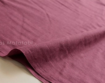 Japanese Fabric - Kobayashi solid double gauze - wine - 50cm