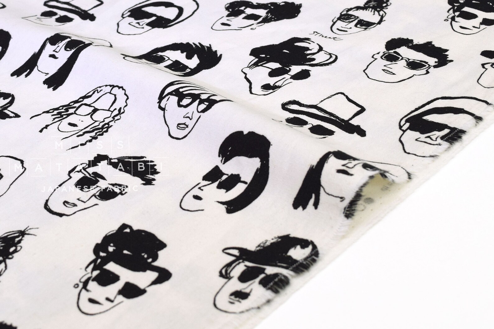 Japanese Fabric Sunglasses black white 50cm Etsy