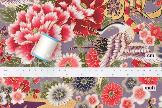 Tessuto con fiori di ciliegio al metro, fiori giapponesi, per sedie, tessuto decorativo Sakura, motivo petalo rosa, per interni ed esterni, colore rosa, 276x150 cm (altezzaxlarghezza