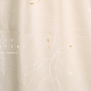 nani IRO Kokka Japanese Fabric GUNSEI linen blend - D - 50cm