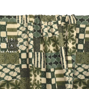 Japanskt tygmärke i Shibori-stil - grönt - 50 cm