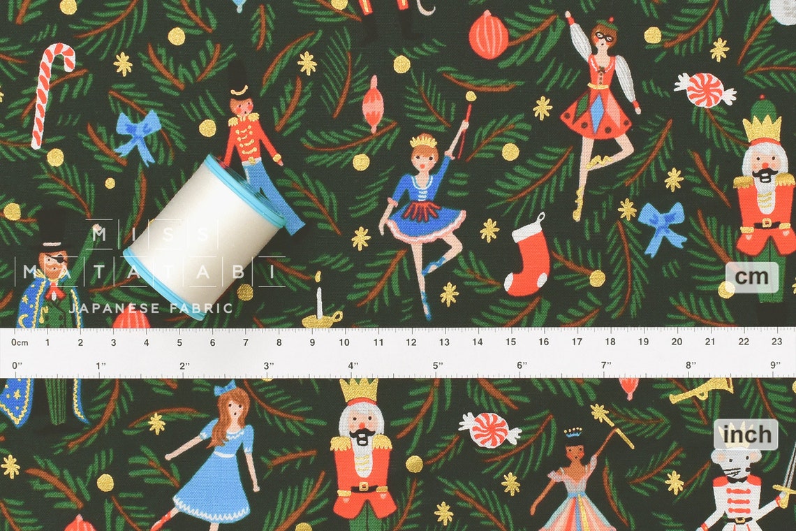 Cotton Steel Rifle Paper Co. Holiday Classics Nutcracker Etsy