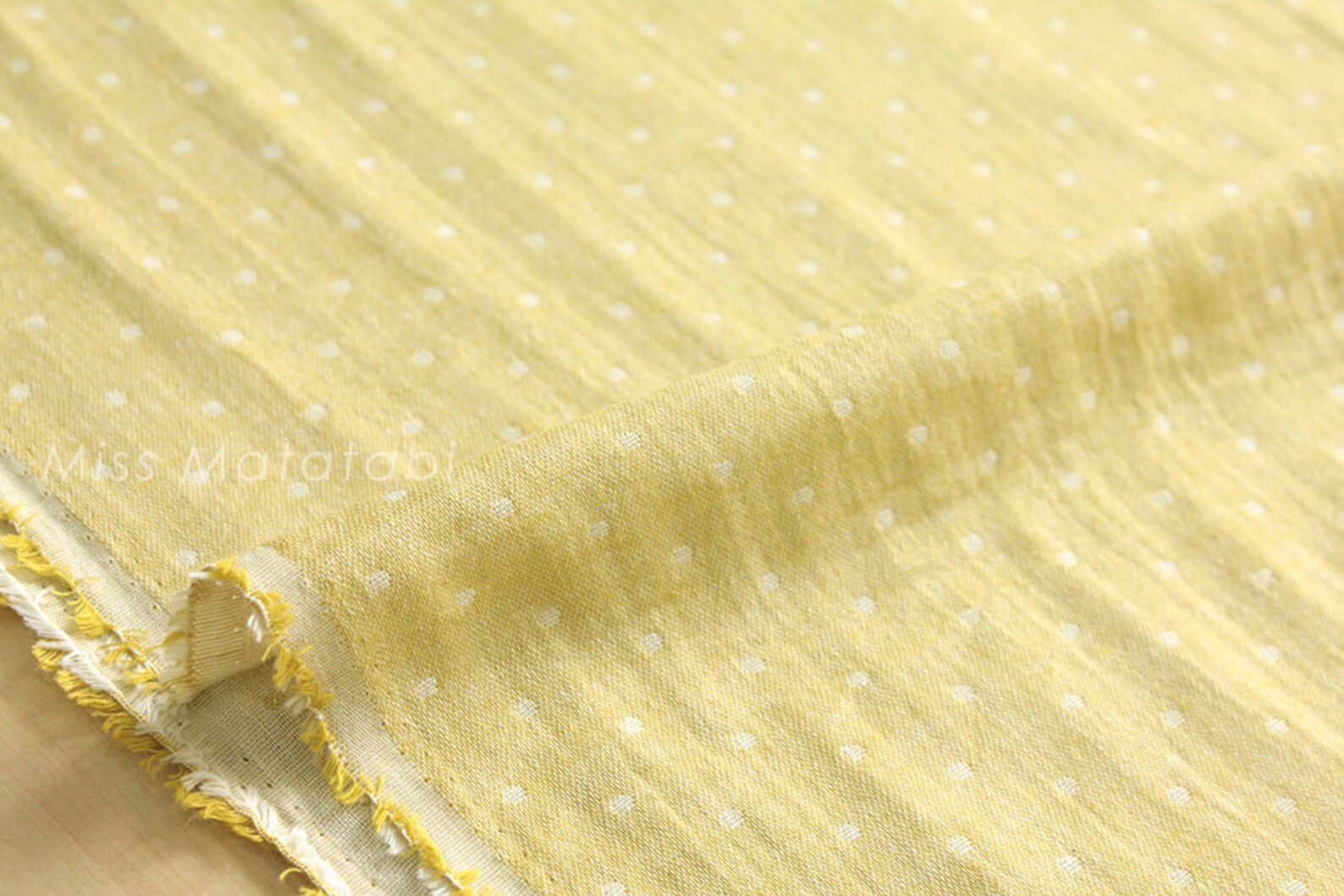 Japanese Fabric Kokochi Double gauze reversible dots Y Etsy