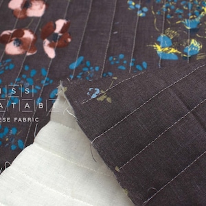 nani IRO Kokka Japanese Fabric PAL Quilted Linen - B - 50cm