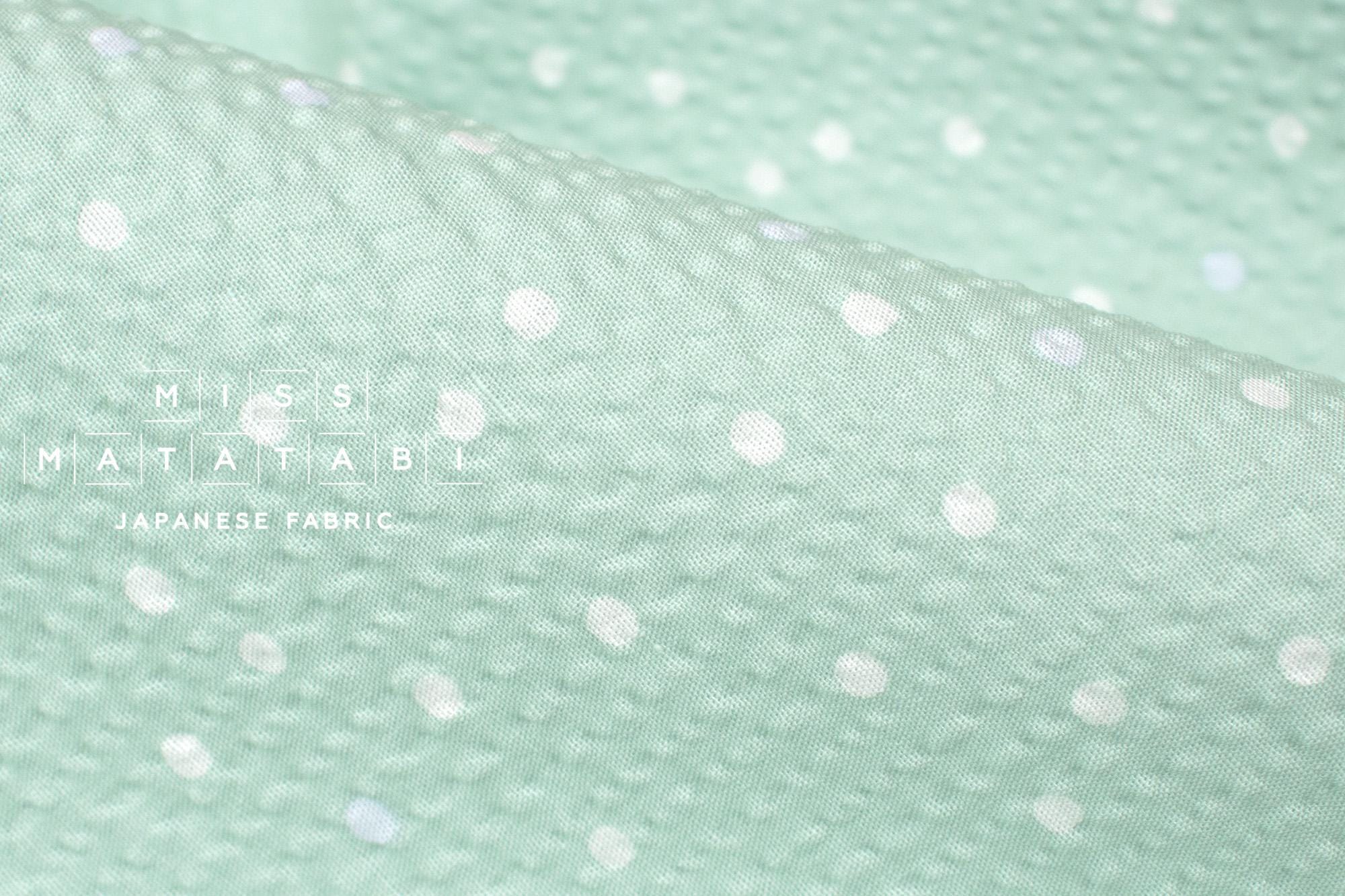 日本製生地 マルチドットリップル - ミント - 50 cm - Etsy 日本