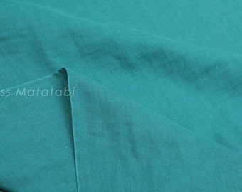 Japanese Fabric - Kobayashi solid double gauze - teal green - 50cm