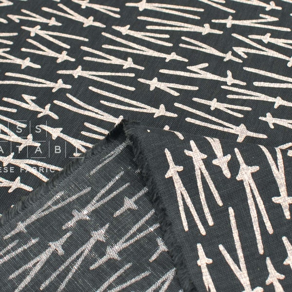 Shokunin Collection Hand-printed Japanese Fabric Pine Needles - 6E - 50cm