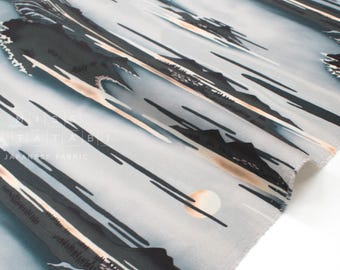 Japanese Fabric Ukiyo-e Landscape - A - 50cm