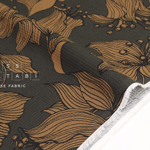 Japanese Fabric Waffle Lily - C - 50cm