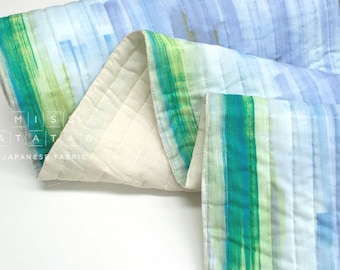 nani IRO Kokka Japanese Fabric - touch a cord kotosen ni fureru - Quilted Organic Double Gauze - B - 50cm