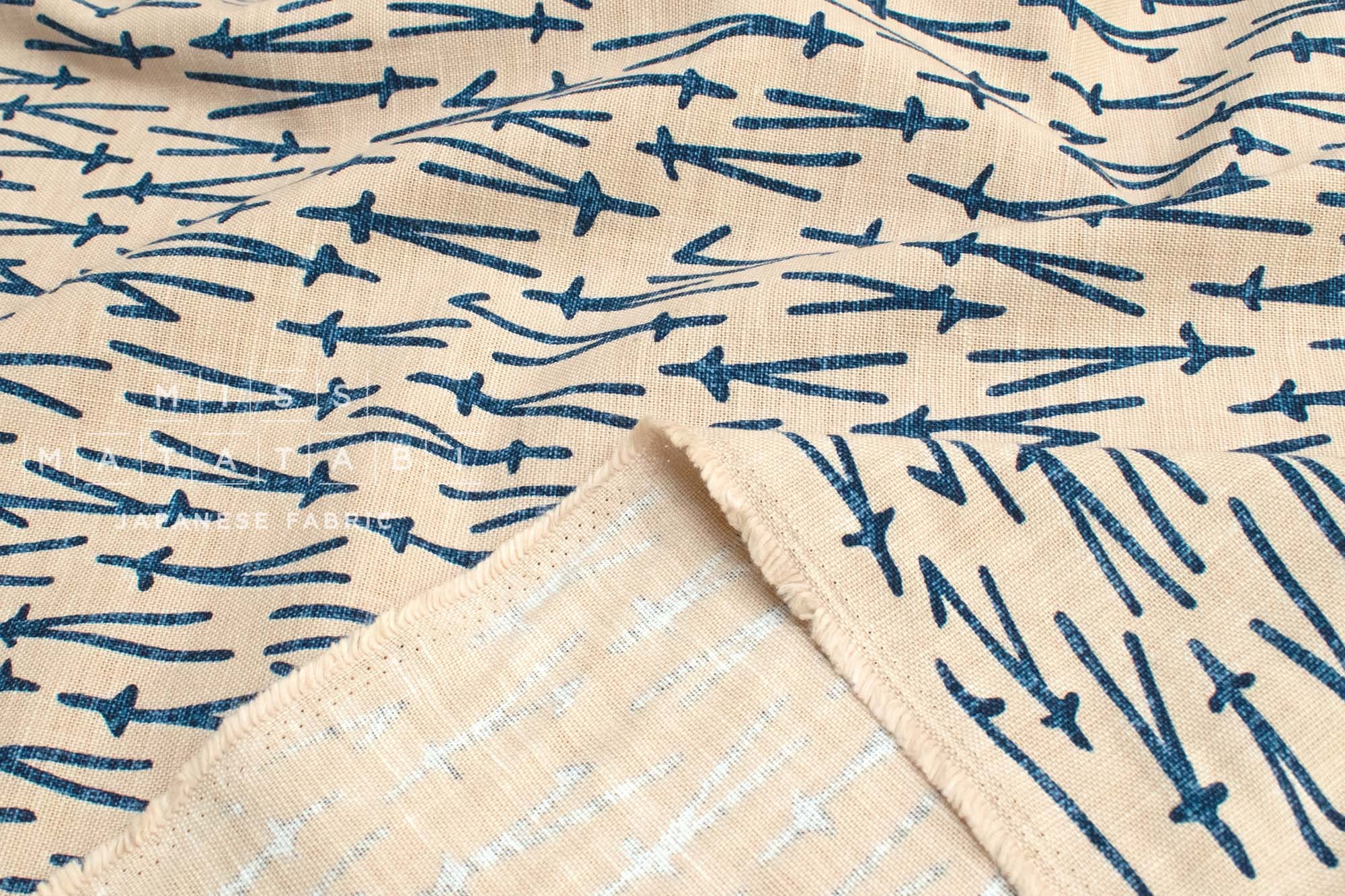 Shokunin Collection Hand-printed Japanese Fabric Pine Needles - 6B - 50cm
