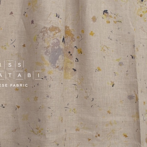 nani IRO Kokka Japanese Fabric ENCOUNTER Linen - B - 50cm