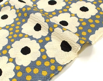 Japanese Fabric Cotton Ripple Pop Floral - C - 50cm