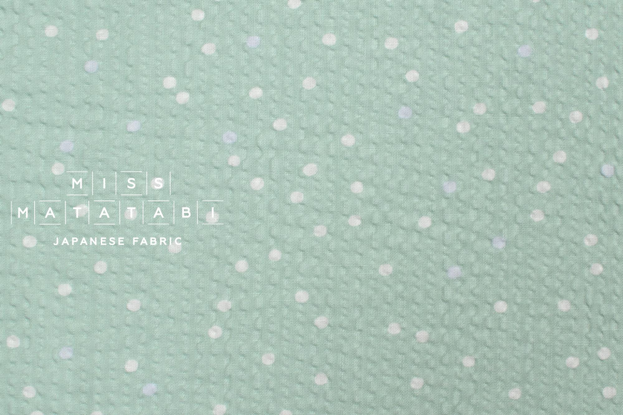 日本製生地 マルチドットリップル - ミント - 50 cm - Etsy 日本