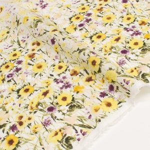 Japanese Fabric Wildflower Border - C - 50cm