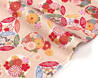 日本の布 七宝 お花 - ベージュ - 50 cm - Etsy 日本
