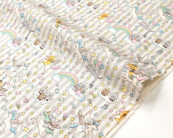 Japanese Fabric Unicorn Cats - E - 50cm