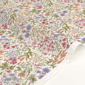 Japanese Fabric Cotton Ripple Josephine Floral - B - 50cm