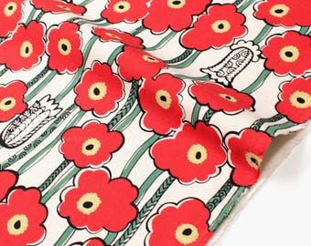 Japanese Fabric Poppies - A - 50cm