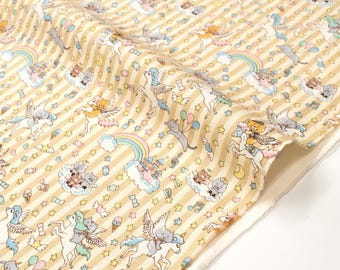Japanese Fabric Unicorn Cats - C - 50cm