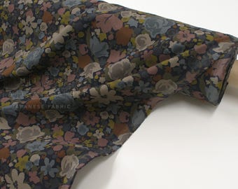 Japanese Fabric Corduroy May Blooms - D - 50cm