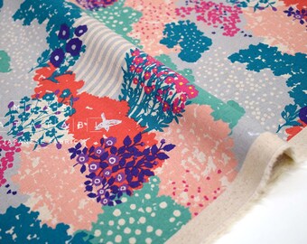 Japanese Fabric Kokka Echino Garden Canvas - A - 50cm