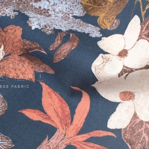 Japanese Fabric Camille Linen Blend - E - 50cm