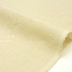 Nani Iro Kokka Naomi Ito Linen Colors Japanese Fabric - egg shell - 50cm