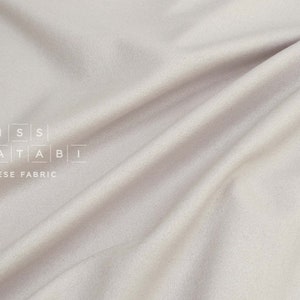 Japanese Fabric 100% Wool Crepe Georgette - greige - 50cm